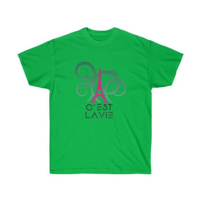 C'est La Vie,  Ultra Cotton T-shirt with CLV Tower And GO PLAY Logo 0126 - Image 6