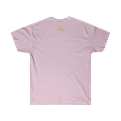 C'est La Vie,  Ultra Cotton Tee with Gold and Pink CLV Tower 0131 - Image 16