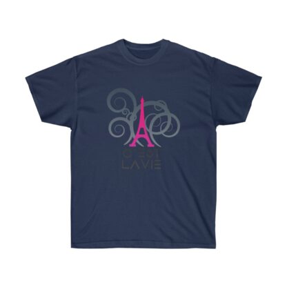 C'est La Vie,  Ultra Cotton T-shirt with CLV Tower And GO PLAY Logo 0126 - Image 10