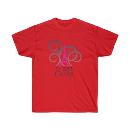 C'est La Vie,  Ultra Cotton T-shirt with CLV Tower And GO PLAY Logo 0126 - Image 14