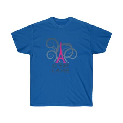 C'est La Vie,  Ultra Cotton T-shirt with CLV Tower And GO PLAY Logo 0126 - Image 8