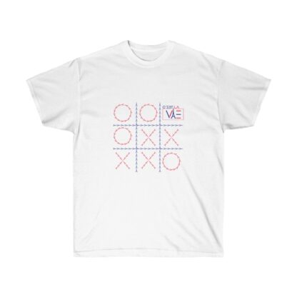 C'est La Vie, Ultra Cotton T-shirt With The CLV GO PLAY Logo In Red & Blue 0130