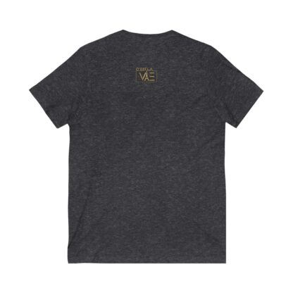 C'est La Vie, Jersey Short Sleeve V-Neck Tee with Gold CLV Tower 0160 - Image 12