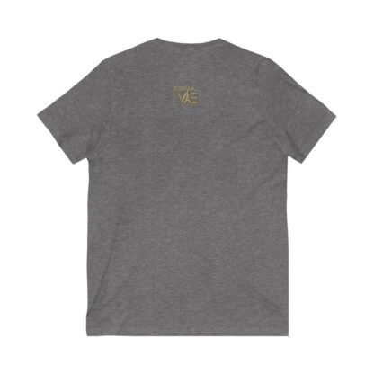 C'est La Vie, Jersey Short Sleeve V-Neck Tee with Gold CLV Tower 0160 - Image 4