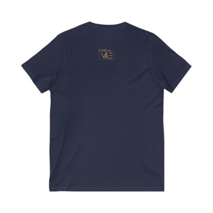 C'est La Vie, Jersey Short Sleeve V-Neck Tee with Gold CLV Tower 0160 - Image 14