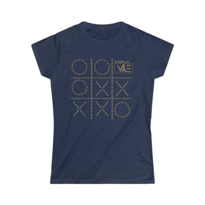 C'est La Vie, Women's Softstyle Tee with Gold XO