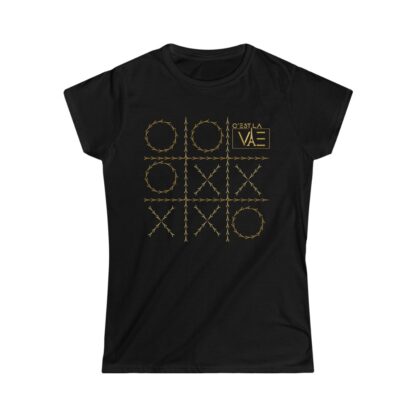 C'est La Vie, Women's Softstyle Tee with Gold XO - Image 3