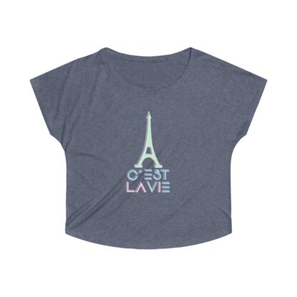 C'est La Vie, Women's Tri-Blend Dolman T-shirt  0109 - Image 3