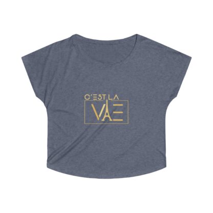 C'est La Vie, Women's Tri-Blend Dolman T-shirt With Gold Logo 0114 - Image 6