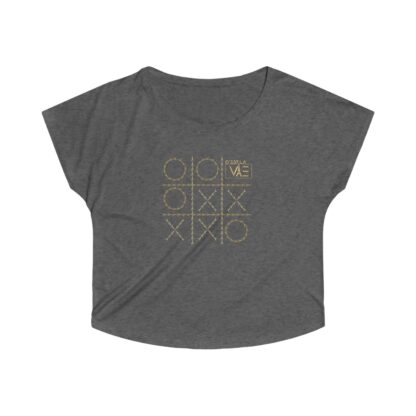 C'est La Vie, Women's Tri-Blend Dolman with Go Play Gold Logo 0113