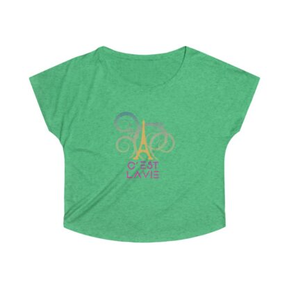 C'est La Vie, Women's Tri-Blend Dolman T-shirt 0117 - Image 7