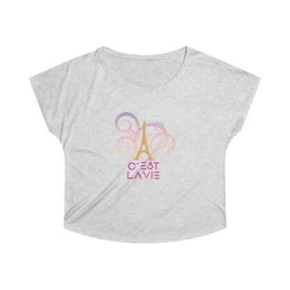 C'est La Vie, Women's Tri-Blend Dolman T-shirt 0117 - Image 3