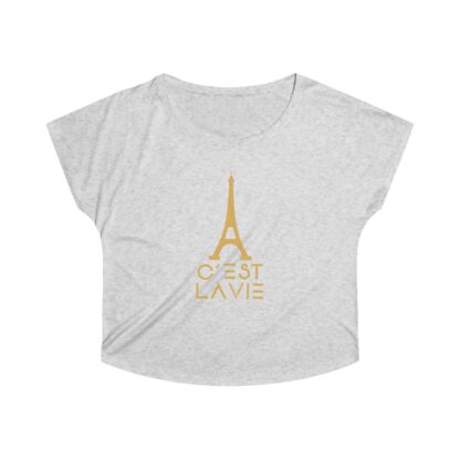 C'est La Vie, Women's Tri-Blend Dolman T-shirt 0115 - Image 3