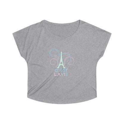 C'est La vVie, Women's Tri-Blend Dolman with Illustration and Logo 0106 - Image 15