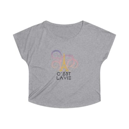 C'est La Vie, Women's Tri-Blend Dolman T-shirt  0118 - Image 7