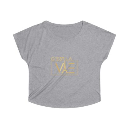 C'est La Vie, Women's Tri-Blend Dolman T-shirt With Gold Logo 0114 - Image 8