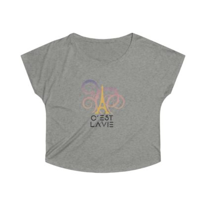 C'est La Vie, Women's Tri-Blend Dolman T-shirt  0118 - Image 3