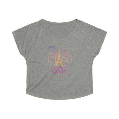 C'est La Vie, Women's Tri-Blend Dolman T-shirt 0117 - Image 5