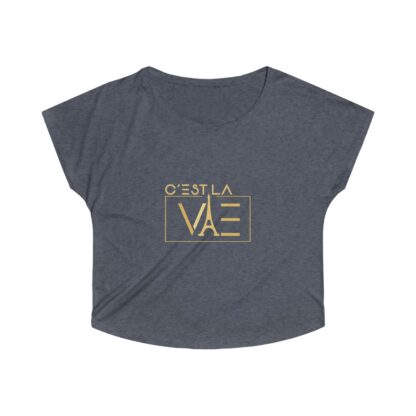 C'est La Vie, Women's Tri-Blend Dolman T-shirt With Gold Logo 0114 - Image 7