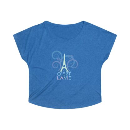 C'est La vVie, Women's Tri-Blend Dolman with Illustration and Logo 0106 - Image 9