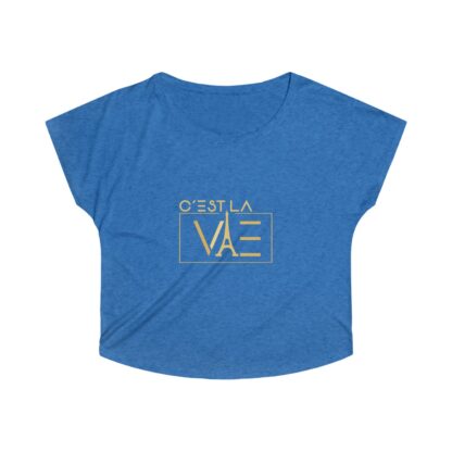 C'est La Vie, Women's Tri-Blend Dolman T-shirt With Gold Logo 0114 - Image 5