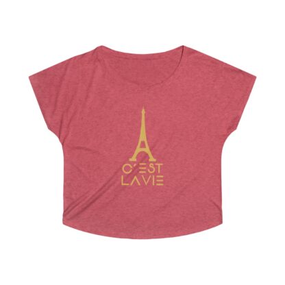 C'est La Vie, Women's Tri-Blend Dolman T-shirt 0115 - Image 21