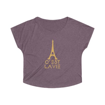 C'est La Vie, Women's Tri-Blend Dolman T-shirt 0115 - Image 19