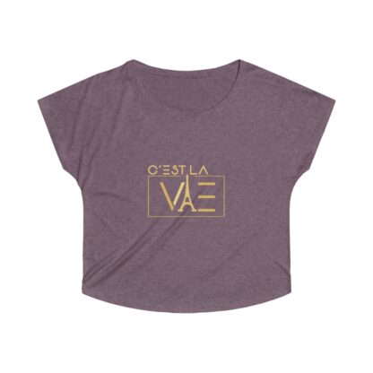 C'est La Vie, Women's Tri-Blend Dolman T-shirt With Gold Logo 0114 - Image 10