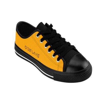 C'est La Vie, Women's Sneakers, Orange Peel with Black Decal - Image 30