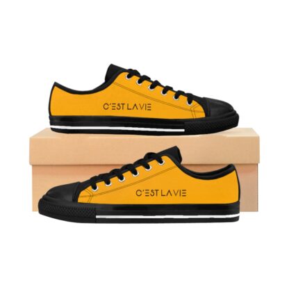 C'est La Vie, Women's Sneakers, Orange Peel with Black Decal - Image 26