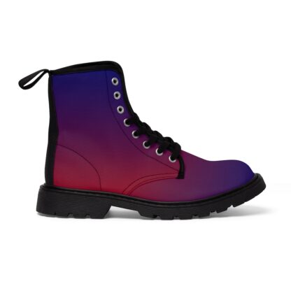 C'est La Vie Women's Canvas Boots Red & Blue with our  CLV Logo - Image 8