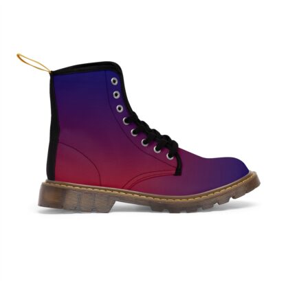 C'est La Vie Women's Canvas Boots Red & Blue with our  CLV Logo - Image 3