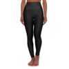 C'est La Vie High Waisted Yoga Leggings, With Purple & Pink CLV Shadow Text - Image 2