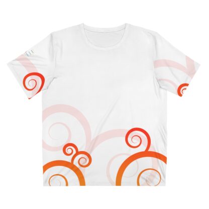 C'est La Vie Presents, Our Custom Line Of  T-Shirts - Orange Swirl and Logo 0011 - Image 5