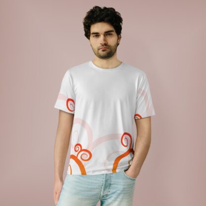 C'est La Vie Presents, Our Custom Line Of  T-Shirts - Orange Swirl and Logo 0011 - Image 7