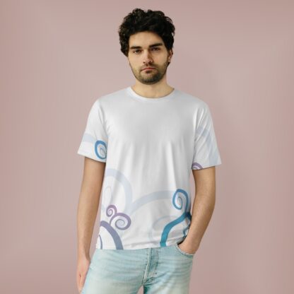 C'est La Vie Presents, Our Custom Line Of  T-Shirts - with Blue and Purple Swirl and Logo 0017 - Image 3