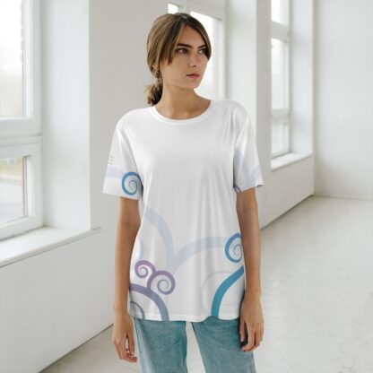 C'est La Vie Presents, Our Custom Line Of  T-Shirts - with Blue and Purple Swirl and Logo 0017 - Image 4