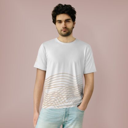 C'est La Vie , Custom Line T-Shirt with Golden Lines 0001 - Image 2