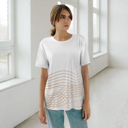 C'est La Vie , Custom Line T-Shirt with Golden Lines 0001 - Image 3