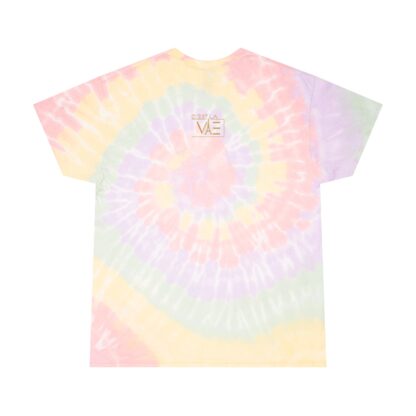 C'est La Vie, Tie-Dye T-shirt, Spiral with Gold CLV Tower 0158