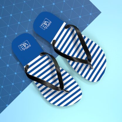 C'est La Vie Flip Flops, Nautical Motif With CLV Logo - Image 5