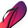 C'est La Vie Purple Pink & Orange Flip Flops with Logo - Image 4
